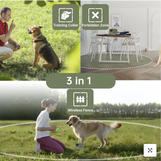 PetHey 3-in-1 Waterproof Wireless Dog Fence-F910Plus