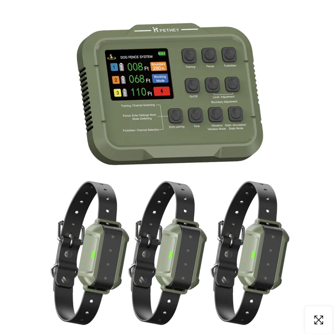 PetHey 3-in-1 Waterproof Wireless Dog Fence-F910Plus